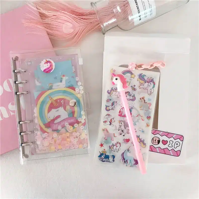 2019 INS Unicorn Planner Book Suit A6 Spiral Notebook Hand-book Students' Supply Office Stationery Learning Gift for Girl 4