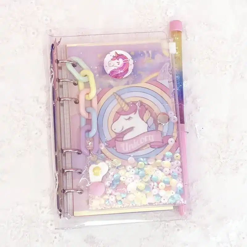 2019 INS Unicorn Planner Book Suit A6 Spiral Notebook Hand-book Students' Supply Office Stationery Learning Gift for Girl 18