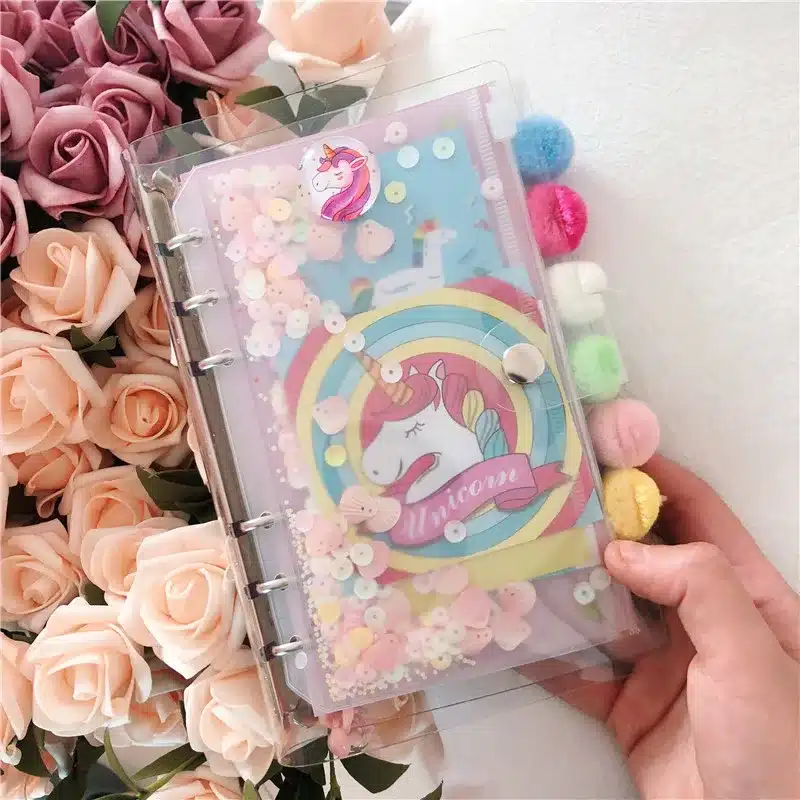 2019 INS Unicorn Planner Book Suit A6 Spiral Notebook Hand-book Students' Supply Office Stationery Learning Gift for Girl 22
