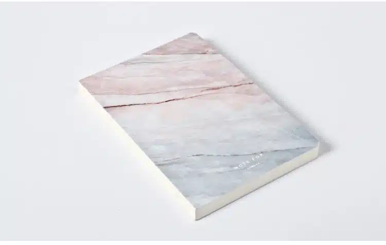 Japanese Cute Stationery NOTE FOR SILENCE Marble Designs Soft Cover A5 Notebook Lines Composition Diary Stitching Binding 18