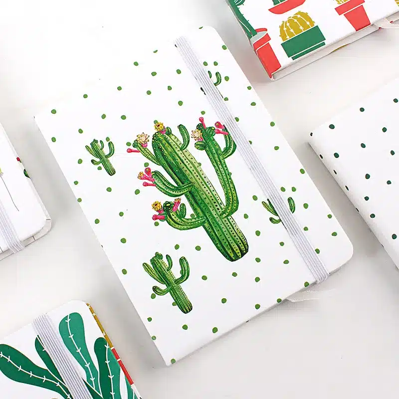 "Cactus ver.2" Beautiful Hard Cover Lined Study Diary Notebook Travel Journal Stationery Gift 23
