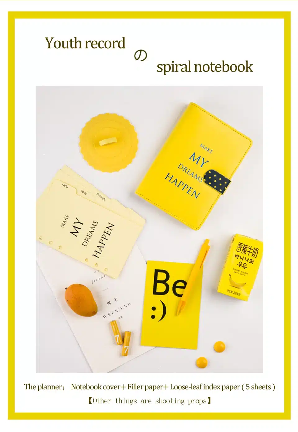 Planer Notebook A6 2019 Agenda Diary Journal Schedule Organizer Binder Notepad Plan Paper Portable Book Office Memo Student Gift 12