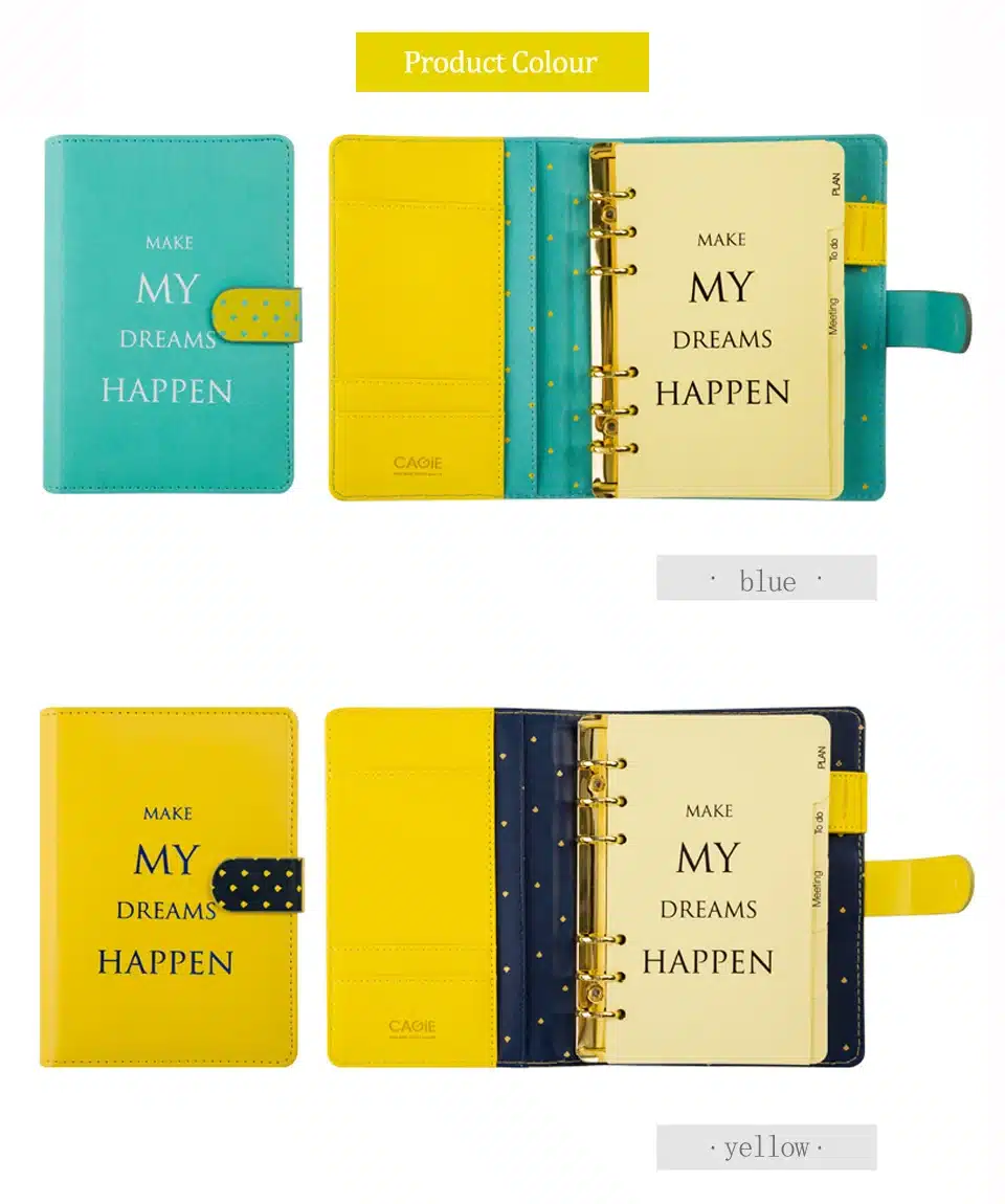 Planer Notebook A6 2019 Agenda Diary Journal Schedule Organizer Binder Notepad Plan Paper Portable Book Office Memo Student Gift 15