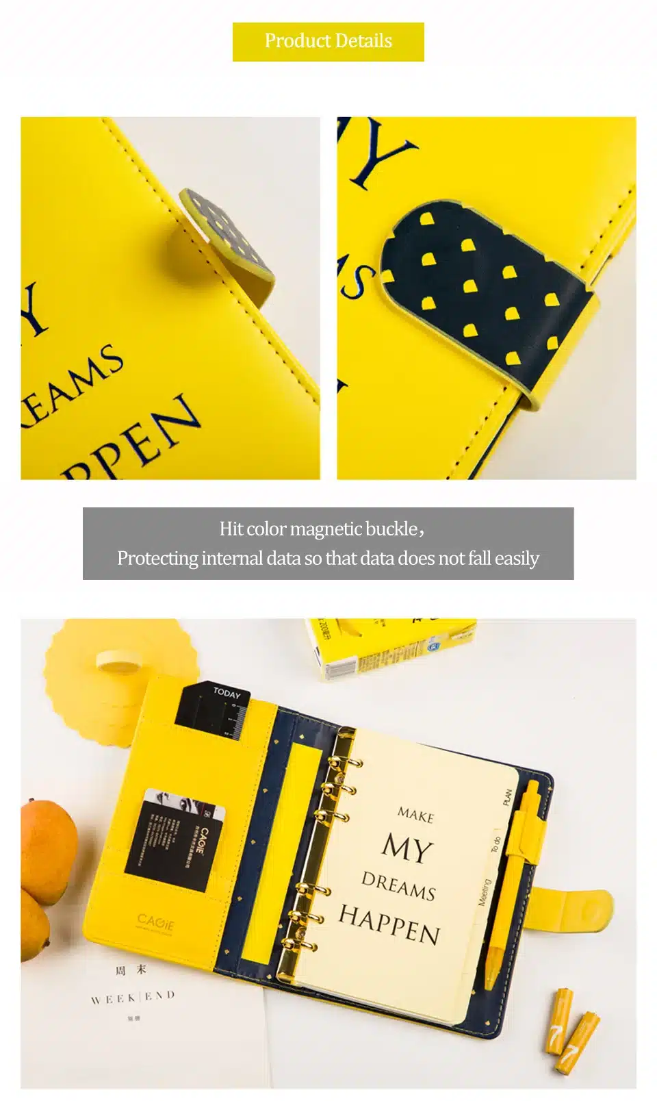 Planer Notebook A6 2019 Agenda Diary Journal Schedule Organizer Binder Notepad Plan Paper Portable Book Office Memo Student Gift 17