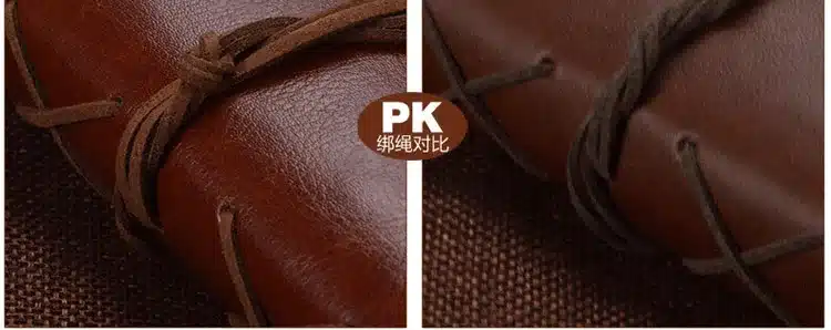 Diary Notebook Office Stationery School Supplies Retro Travel Diary Creative Leather Cover A7 A6 A5 Ring Binder Kraft Paper 21