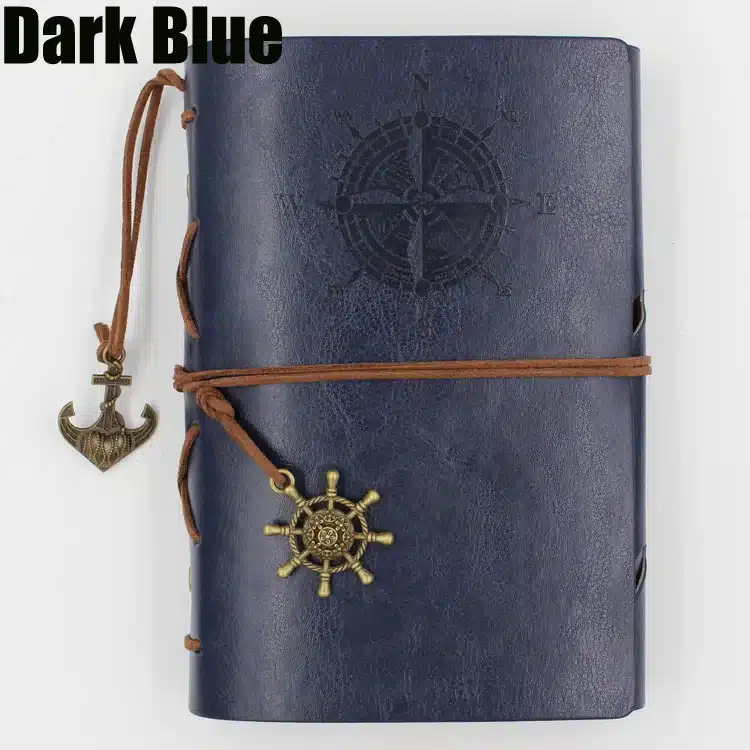 Diary Notebook Office Stationery School Supplies Retro Travel Diary Creative Leather Cover A7 A6 A5 Ring Binder Kraft Paper 23