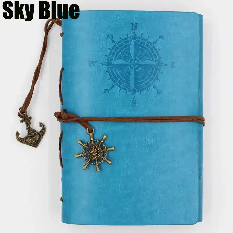 Diary Notebook Office Stationery School Supplies Retro Travel Diary Creative Leather Cover A7 A6 A5 Ring Binder Kraft Paper 27