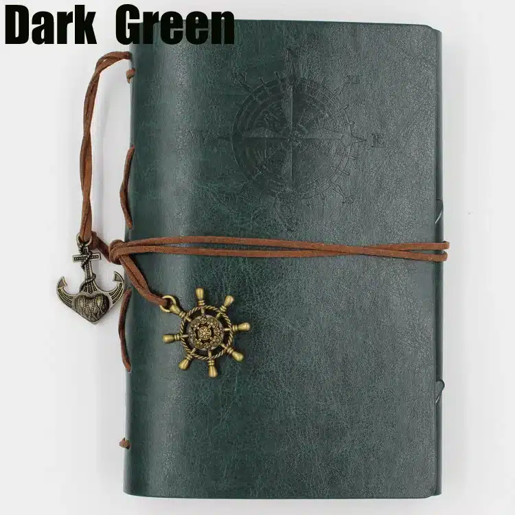 Diary Notebook Office Stationery School Supplies Retro Travel Diary Creative Leather Cover A7 A6 A5 Ring Binder Kraft Paper 28