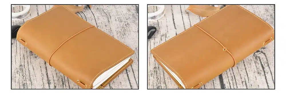 High Quality Genuine Leather Notebook Handmade Travel Journal With Card Holders Passport Place Cowhide Diary Sketchbook Planner 19