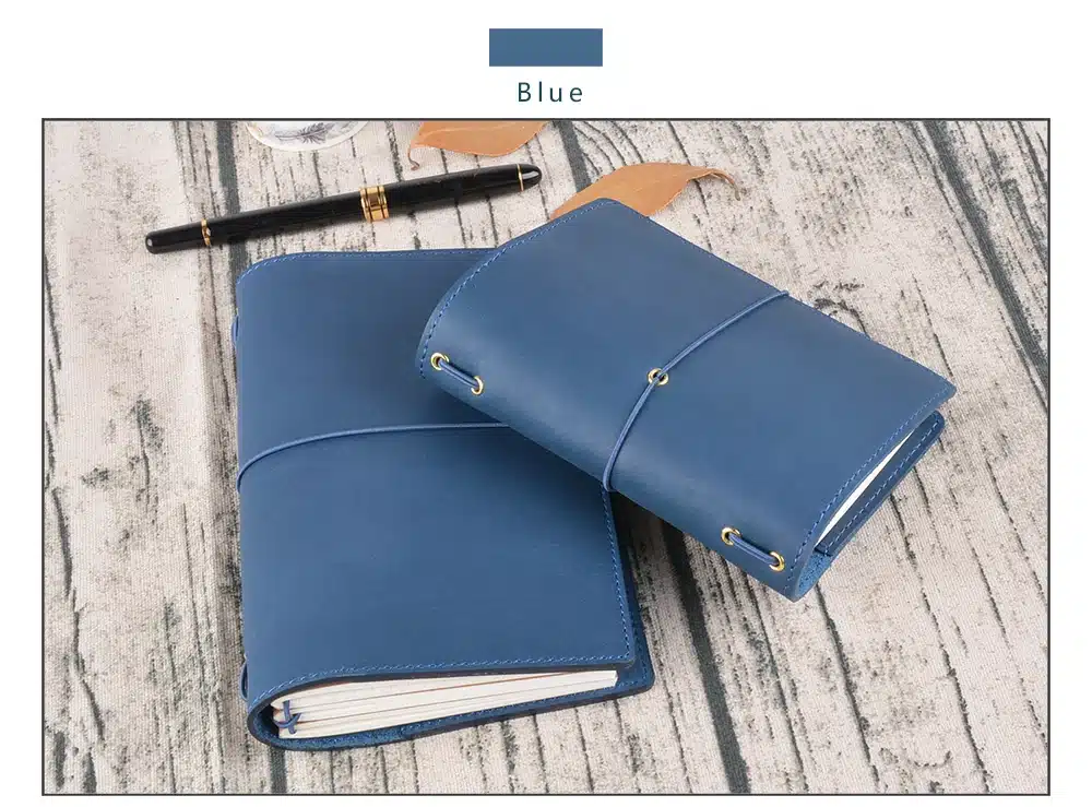 High Quality Genuine Leather Notebook Handmade Travel Journal With Card Holders Passport Place Cowhide Diary Sketchbook Planner 28