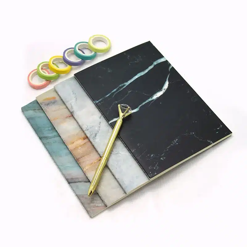 A5-21*14 cm Office Notebook Paper Elegant Marble Pattern Lined Paper Journals Stationery for School Office Supplies Planner 14