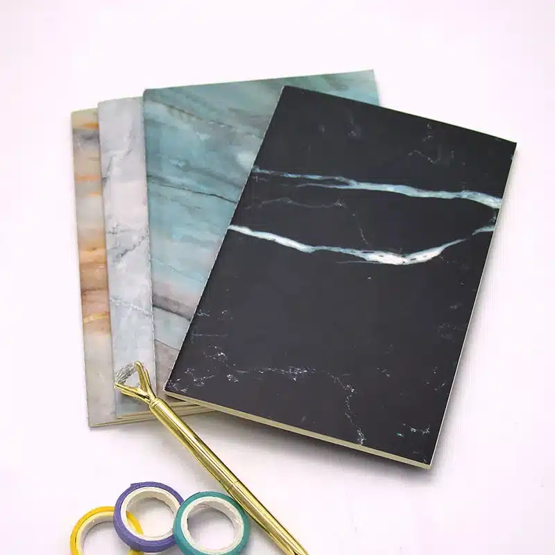 A5-21*14 cm Office Notebook Paper Elegant Marble Pattern Lined Paper Journals Stationery for School Office Supplies Planner 16