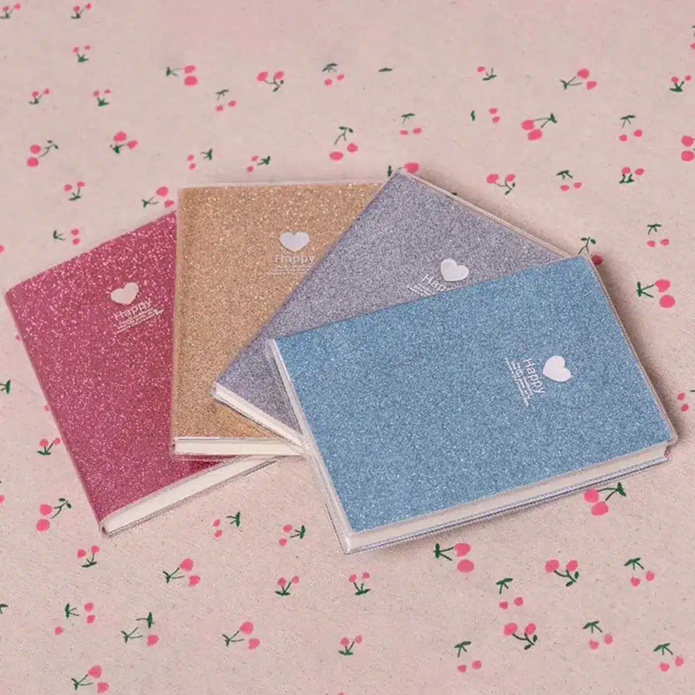 Creative PVC Notebook Paper Diary School Shiny Cool Kawaii Notebook Paper Agenda Schedule Planner Sketchbook Gift for kids 18