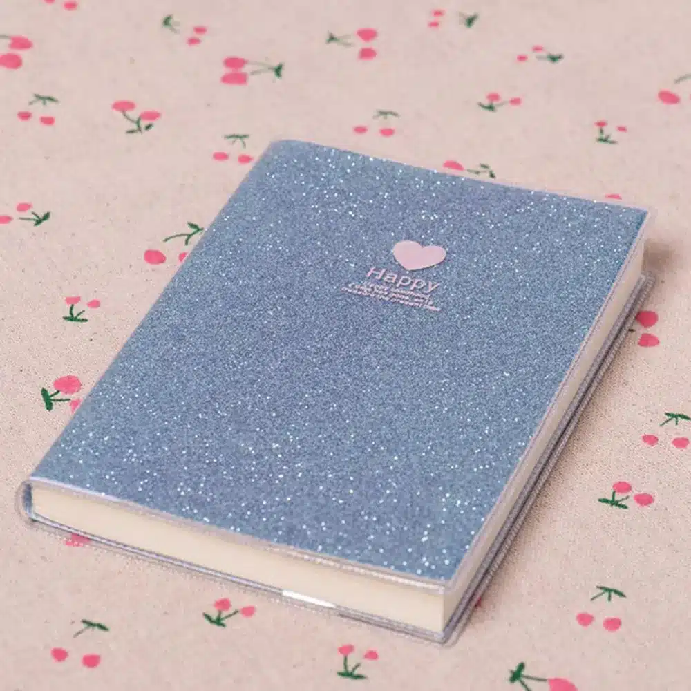 Creative PVC Notebook Paper Diary School Shiny Cool Kawaii Notebook Paper Agenda Schedule Planner Sketchbook Gift for kids 20