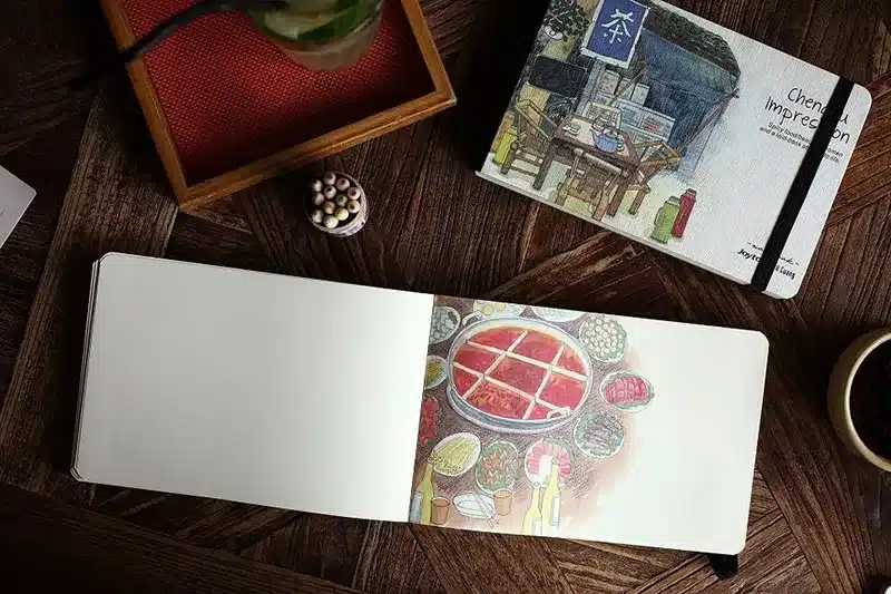 Creative 288 Sheets Impression Hand-painted Notebook Fashion Printing Graffiti Sketchbook Great Business Gift Notepad 5
