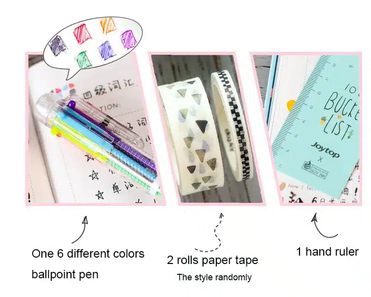 A5 Kawaii Hardcover Notebook Stationery Planner Cute School Diary Libretas Memos Student Gift School Chancery 18