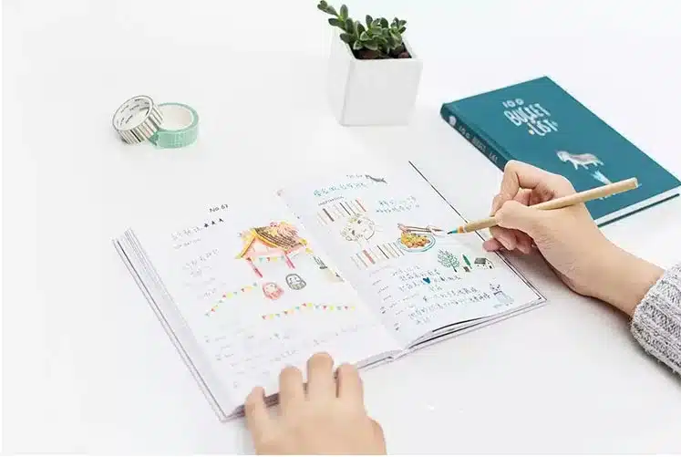 A5 Kawaii Hardcover Notebook Stationery Planner Cute School Diary Libretas Memos Student Gift School Chancery 22