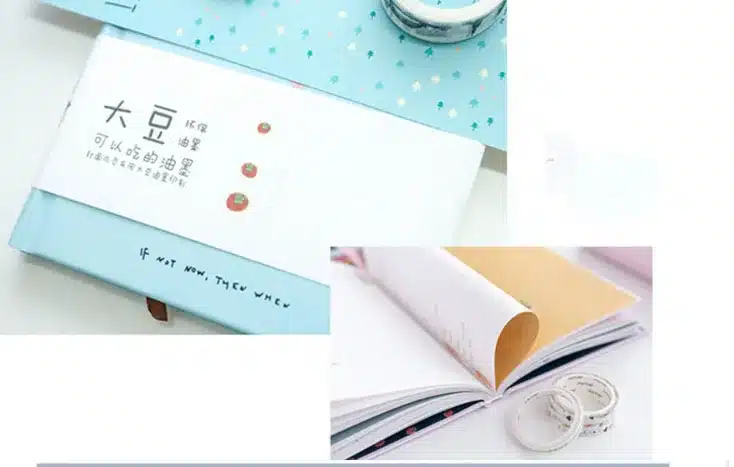 A5 Kawaii Hardcover Notebook Stationery Planner Cute School Diary Libretas Memos Student Gift School Chancery 23