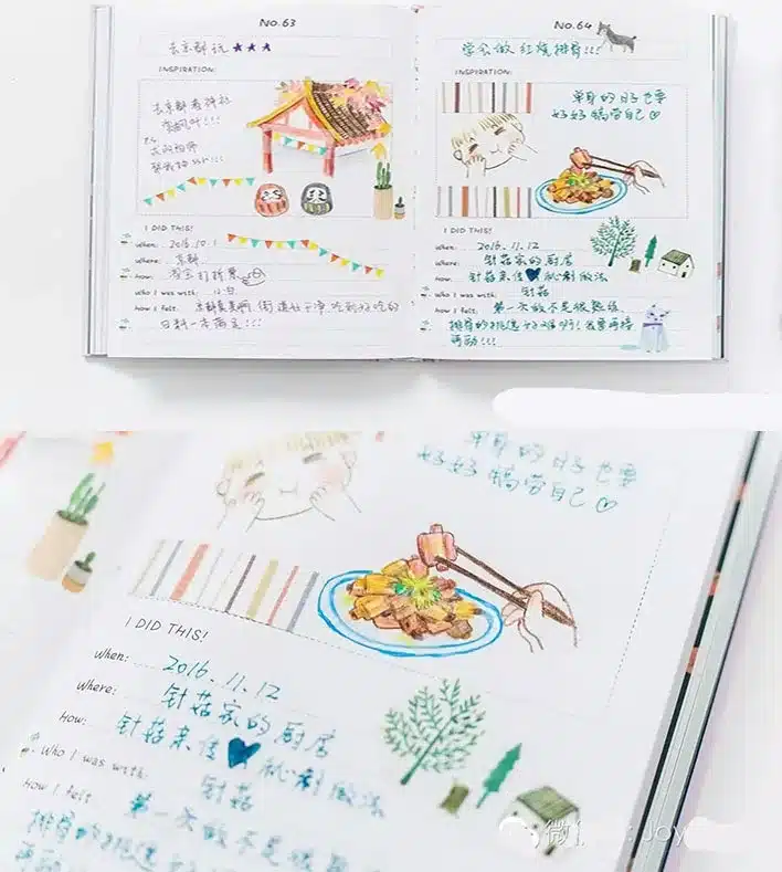A5 Kawaii Hardcover Notebook Stationery Planner Cute School Diary Libretas Memos Student Gift School Chancery 24