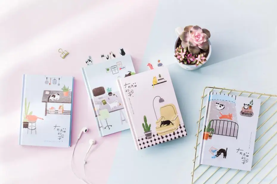 2019 Korean Kawaii Cute Cat Home Daily Schedule Personal Planner Organizer Notebook Agenda Planbook A5 Best For Student Gift 3