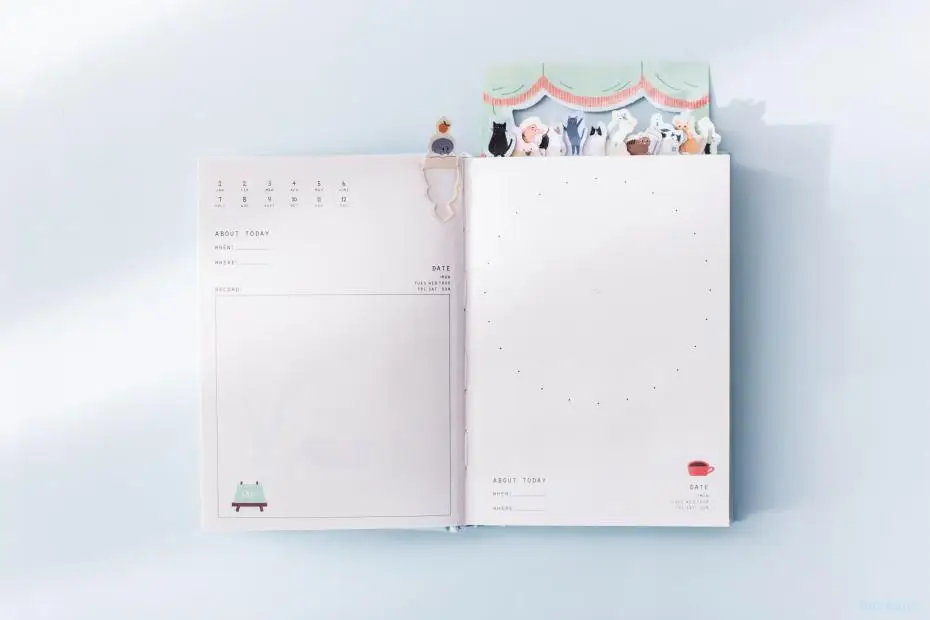 2019 Korean Kawaii Cute Cat Home Daily Schedule Personal Planner Organizer Notebook Agenda Planbook A5 Best For Student Gift 30