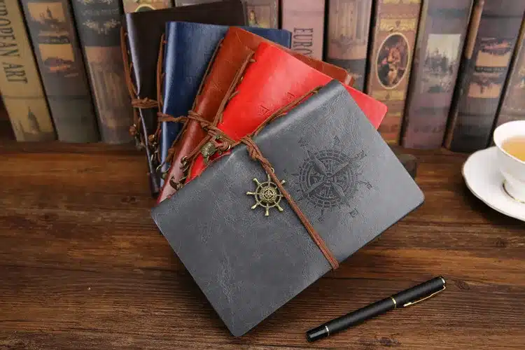 2018 Vintage Pirate A5 Diary Notebook Agenda With Faux Leather Cover Filofax Note Book For School Korean Stationery or Traveler 5