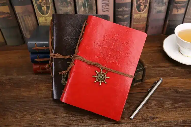 2018 Vintage Pirate A5 Diary Notebook Agenda With Faux Leather Cover Filofax Note Book For School Korean Stationery or Traveler 11
