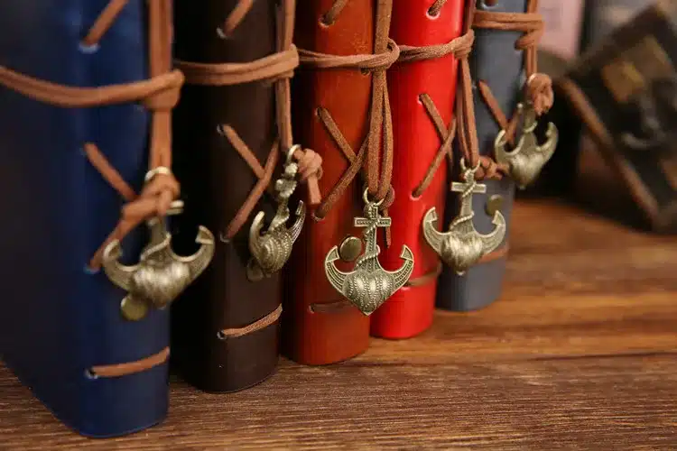 2018 Vintage Pirate A5 Diary Notebook Agenda With Faux Leather Cover Filofax Note Book For School Korean Stationery or Traveler 14