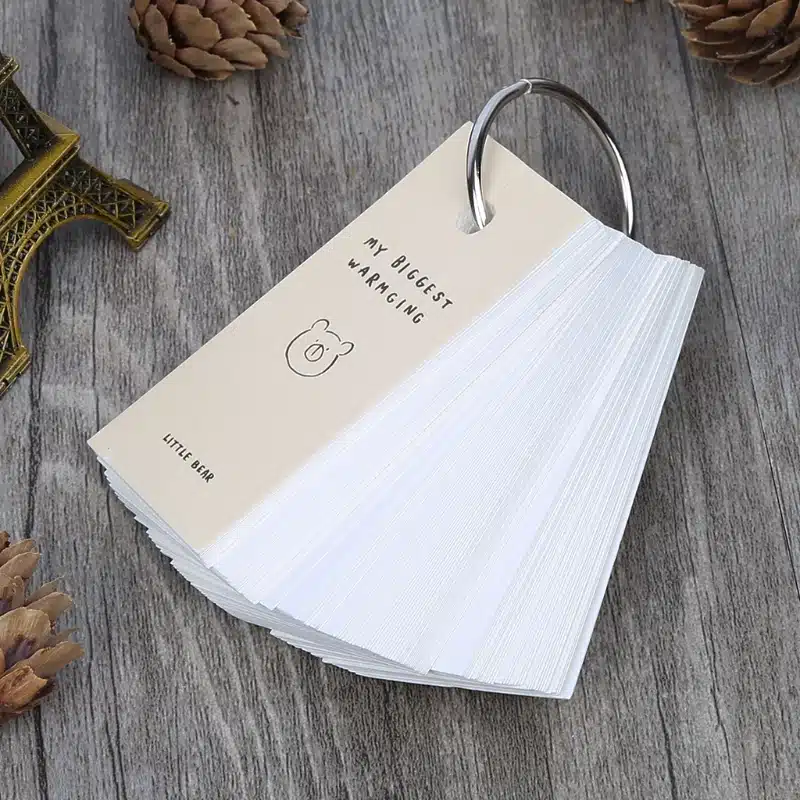 110 Sheets Lovely Mini Notebook School Supply Vocabulary Writing Reciting Book 14