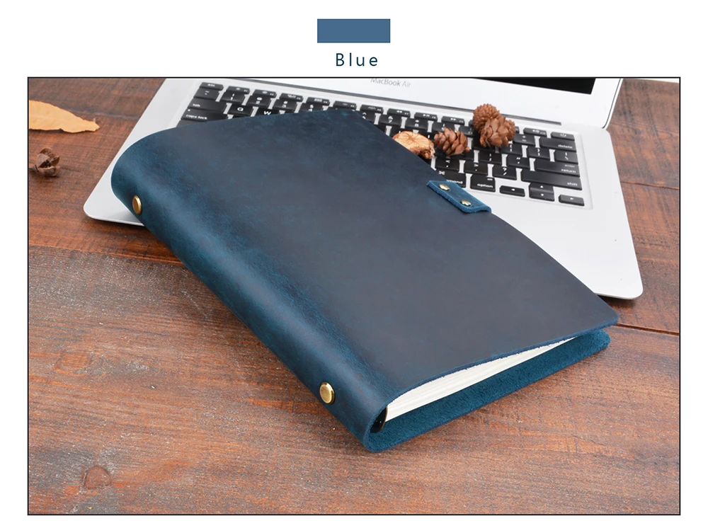 Moterm Classic Business Leather Notebook A5 Cowhide Cover Refillable Journal Diary Loose Leaf Sketchbook Planner Free Shipping 19