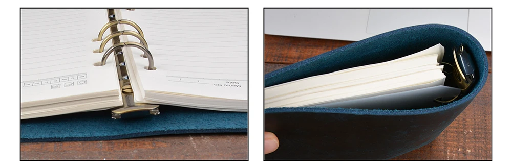 Moterm Classic Business Leather Notebook A5 Cowhide Cover Refillable Journal Diary Loose Leaf Sketchbook Planner Free Shipping 22