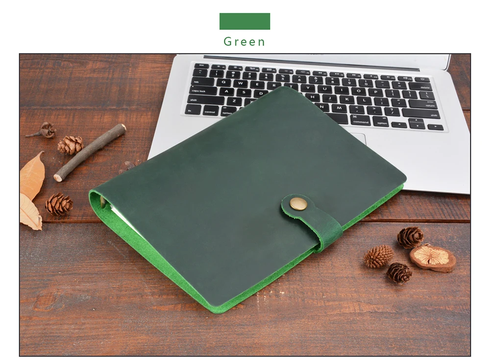 Moterm Classic Business Leather Notebook A5 Cowhide Cover Refillable Journal Diary Loose Leaf Sketchbook Planner Free Shipping 23