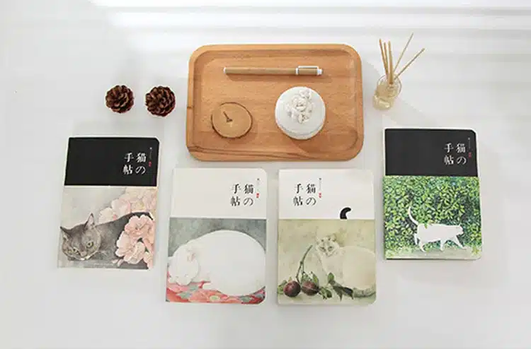 New Blank Vintage Sketchbook Diary Drawing Painting 80 Sheets Cute Cat Notebook Paper Sketch Book Office School Supplies Gift 11