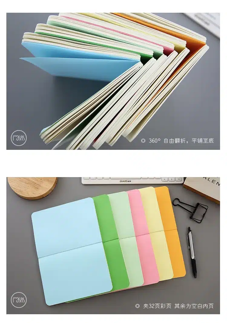 Hot Cute Sketchbook Diary Drawing kawaii Notebook shcool 80 sheets Paper Notepad Creative Trends office supplies Gift 16
