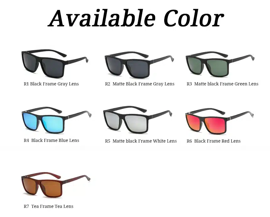 RBUDDY 2019 Sunglasses men Polarized Square sunglasses Brand Design UV400 protection Shades oculos de sol hombre glasses Driver 15