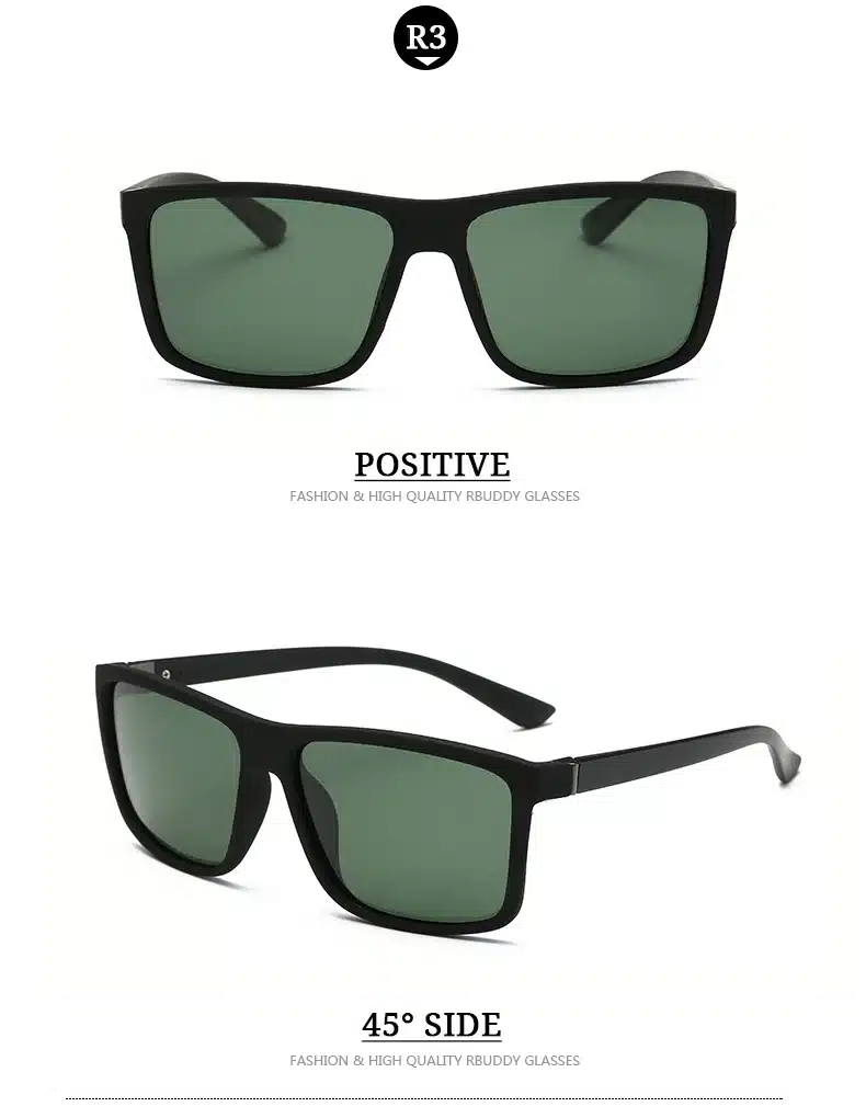 RBUDDY 2019 Sunglasses men Polarized Square sunglasses Brand Design UV400 protection Shades oculos de sol hombre glasses Driver 20
