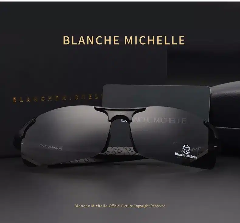 High Quality Ultra-light Aluminum Magnesium Sports Sunglasses Polarized Men UV400 Rectangle Gold Outdoor Drive Sun Glasses 4