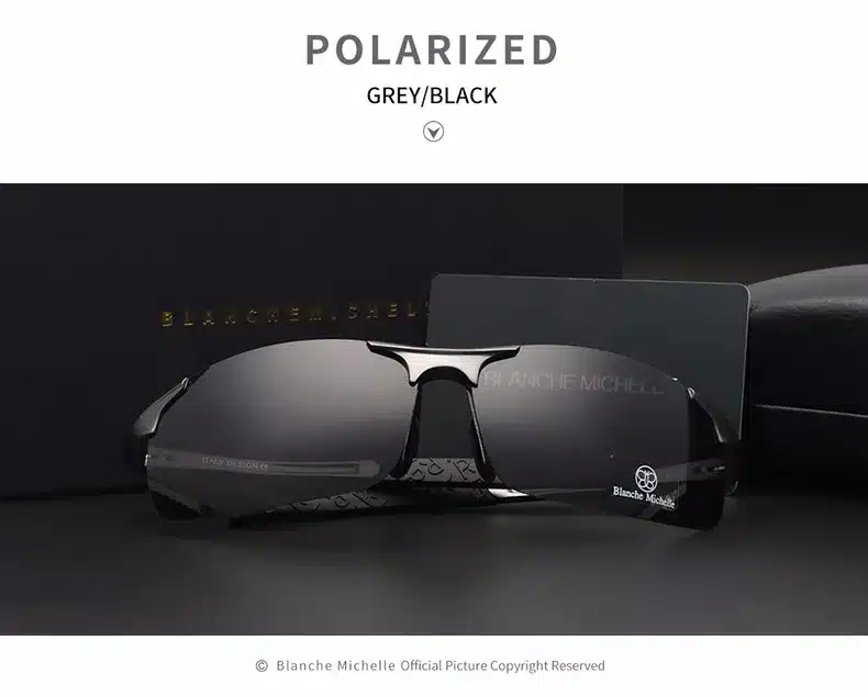 High Quality Ultra-light Aluminum Magnesium Sports Sunglasses Polarized Men UV400 Rectangle Gold Outdoor Drive Sun Glasses 14