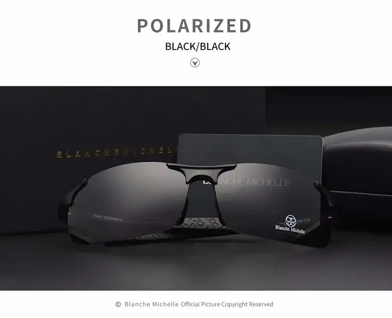 High Quality Ultra-light Aluminum Magnesium Sports Sunglasses Polarized Men UV400 Rectangle Gold Outdoor Drive Sun Glasses 20