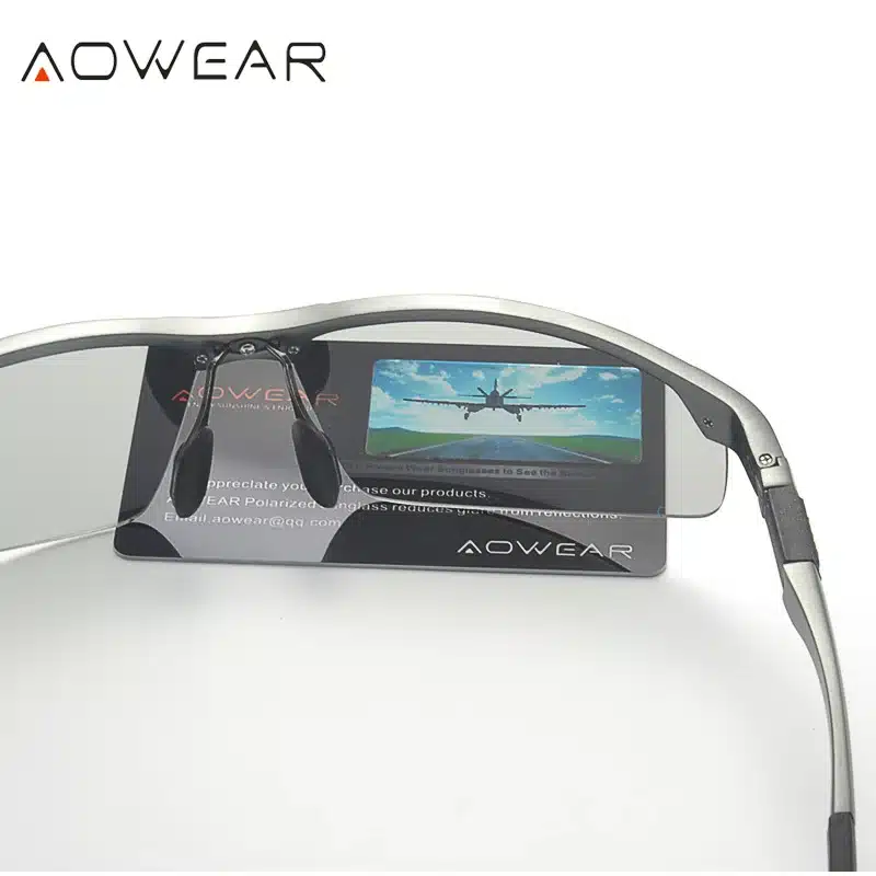 AOWEAR Photochromic Sunglasses Men Polarized Chameleon Glasses Male Change Color Sun Glasses HD Day Night Vision Driving Eyewear 9