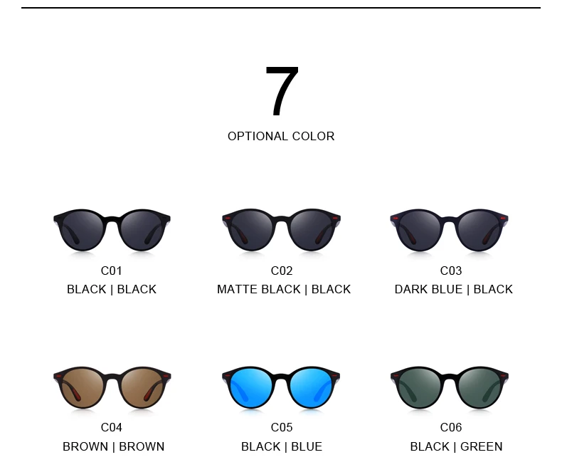 MERRYS DESIGN Men Women Classic Retro Rivet Polarized Sunglasses TR90 Legs Lighter Design Oval Frame UV400 Protection S8126 19