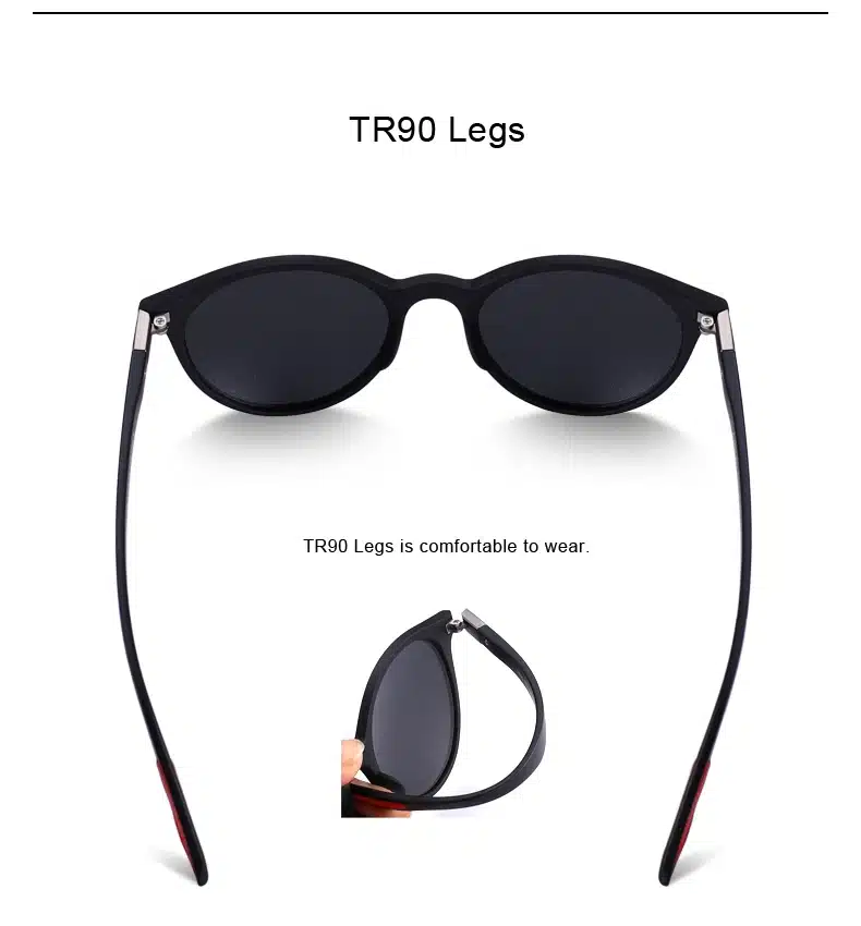 MERRYS DESIGN Men Women Classic Retro Rivet Polarized Sunglasses TR90 Legs Lighter Design Oval Frame UV400 Protection S8126 21