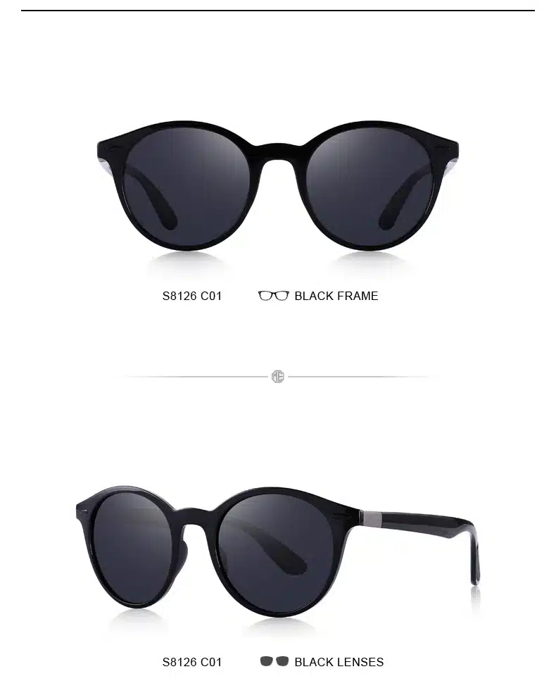 MERRYS DESIGN Men Women Classic Retro Rivet Polarized Sunglasses TR90 Legs Lighter Design Oval Frame UV400 Protection S8126 22