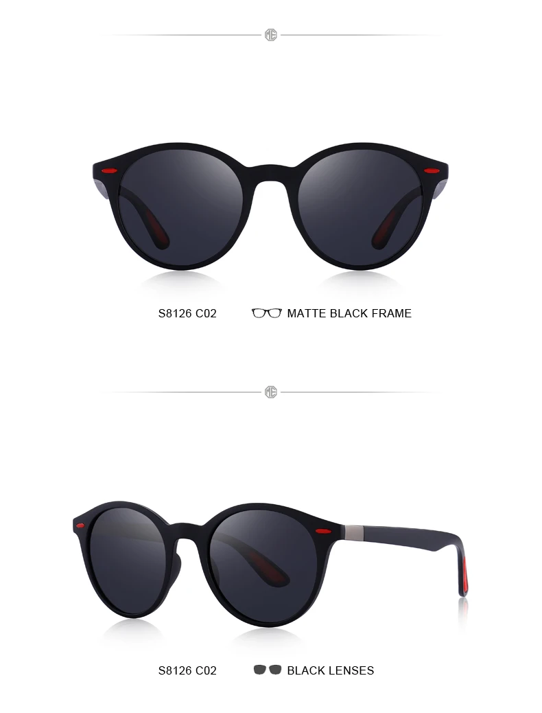 MERRYS DESIGN Men Women Classic Retro Rivet Polarized Sunglasses TR90 Legs Lighter Design Oval Frame UV400 Protection S8126 25