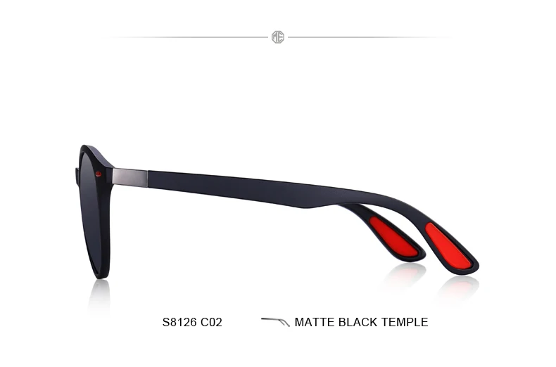 MERRYS DESIGN Men Women Classic Retro Rivet Polarized Sunglasses TR90 Legs Lighter Design Oval Frame UV400 Protection S8126 26