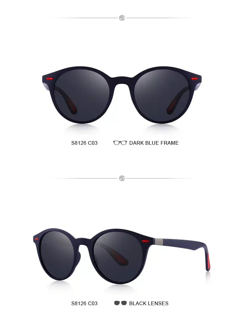 MERRYS DESIGN Men Women Classic Retro Rivet Polarized Sunglasses TR90 Legs Lighter Design Oval Frame UV400 Protection S8126 28