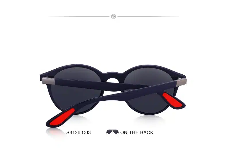 MERRYS DESIGN Men Women Classic Retro Rivet Polarized Sunglasses TR90 Legs Lighter Design Oval Frame UV400 Protection S8126 30