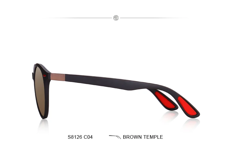 MERRYS DESIGN Men Women Classic Retro Rivet Polarized Sunglasses TR90 Legs Lighter Design Oval Frame UV400 Protection S8126 32