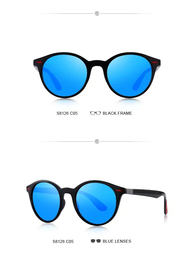 MERRYS DESIGN Men Women Classic Retro Rivet Polarized Sunglasses TR90 Legs Lighter Design Oval Frame UV400 Protection S8126 34