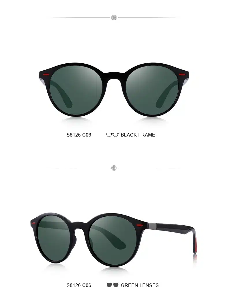 MERRYS DESIGN Men Women Classic Retro Rivet Polarized Sunglasses TR90 Legs Lighter Design Oval Frame UV400 Protection S8126 37